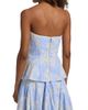 Markarian Women's Lola Floral-Embroidered Pinstripe Peplum Top - 5
