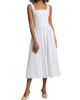 Markarian Women's Maeve Ruched Eyelet Cotton Midi-Dress - 3
