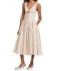 Markarian Women's Penelope Floral Cotton Keyhole Midi-Dress - 4