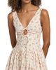 Markarian Women's Penelope Floral Cotton Keyhole Midi-Dress - 6