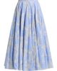 Markarian Women's Soleil Floral-Embroidered Pinstripe Midi-Skirt - 1