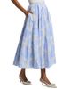 Markarian Women's Soleil Floral-Embroidered Pinstripe Midi-Skirt - 4