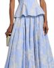 Markarian Women's Soleil Floral-Embroidered Pinstripe Midi-Skirt - 6