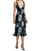 Markarian Women's Tabitha Metallic Floral Brocade Midi-Dress - 2