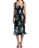 Markarian Women's Tabitha Metallic Floral Brocade Midi-Dress - 3