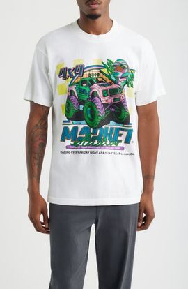 MARKET MARKET Monster Truck Rally Graphic Cotton T-Shirt