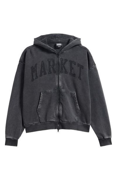 MARKET MARKET Shadow Arc Cotton Full Zip Hoodie