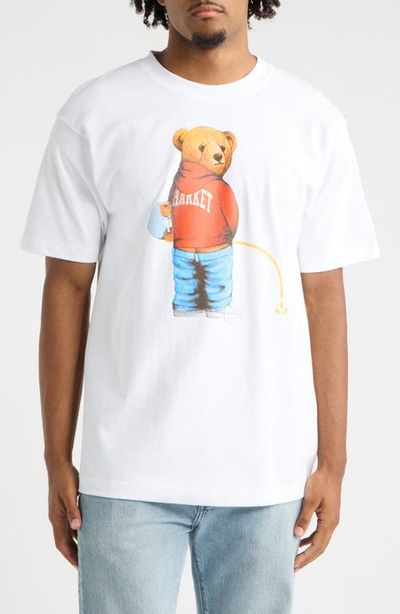 MARKET MARKET Trouble Making Bear Cotton Graphic T-Shirt