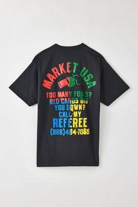 Market Studios Market Studios Foul Play Graphic Tee in Black, Men's at Urban Outfitters