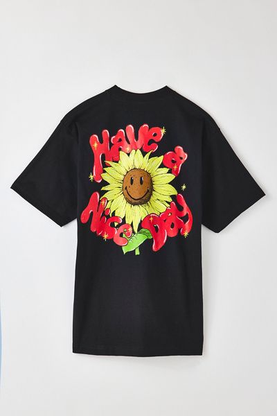 Market Studios Market Studios Sunflower Graphic Tee in Black, Men's at Urban Outfitters