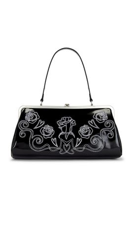 Markgong Markgong Large Embroidered Metal Clasp Bag