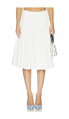 Markgong Markgong Pleated Midi Skirt