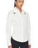 Markgong Markgong Tie-back Shirt With Metallic Pointed Collar - 2