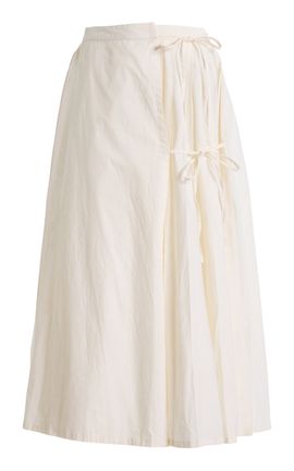 Marlies Grace Marlies Grace Lou Lou Pleated Cotton Midi Skirt
