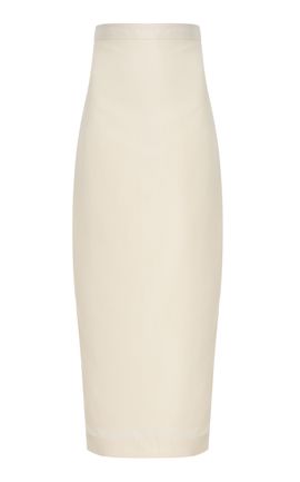 Marlies Grace Marlies Grace Olivia WoolBlend Maxi Column Skirt Ivory L