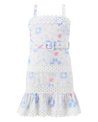 Marlo Kids Marlo Kids Deanna Embroidered Mini Dress