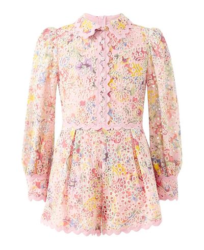 Marlo Kids Marlo Kids Girls' Alanna Embroidered Romper