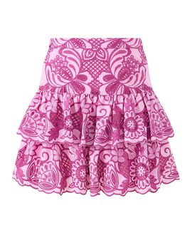 Marlo Kids Marlo Kids Girls' Alora Embroidered Frill Mini Skirt