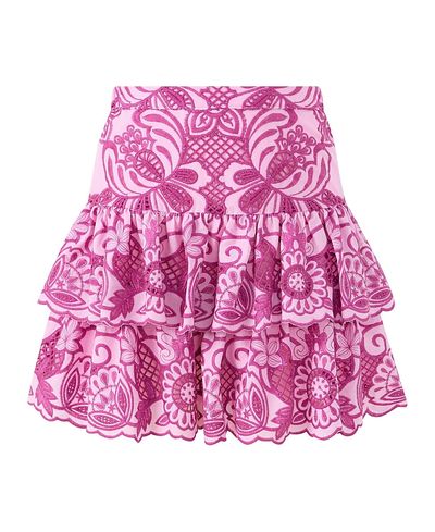 Marlo Kids Marlo Kids Girls' Alora Embroidered Frill Mini Skirt