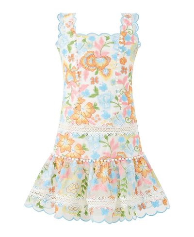 Marlo Kids Marlo Kids Girls' Bianca Embroidered Mini Dress