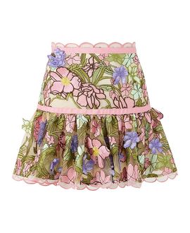 Marlo Kids Marlo Kids Girls' Bonnie Embroidered Mini Skirt