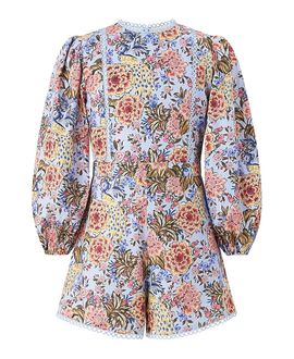 Marlo Kids Marlo Kids Girls' Iliana Sleeve Cotton Romper