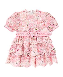 Marlo Kids Marlo Kids Girls' Julietta Cotton Embroidered Mini Dress