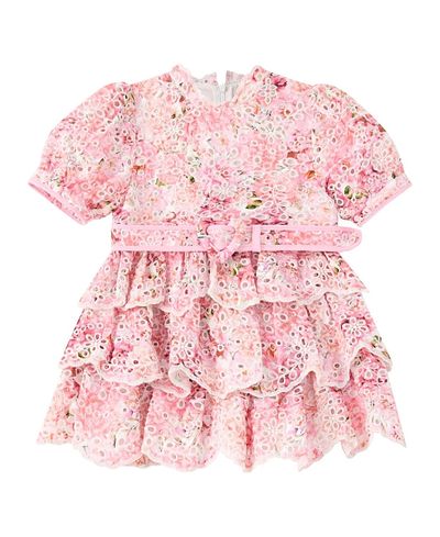 Marlo Kids Marlo Kids Girls' Julietta Cotton Embroidered Mini Dress
