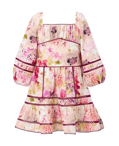 Marlo Kids Marlo Kids Girls' Liana Embroidered Mini Dress