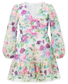 Marlo Kids Marlo Kids Girls' Rachelle Embroidered Mini Dress