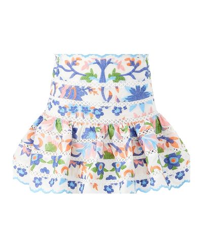 Marlo Kids Marlo Kids Girls' Sarah Embroidered Mini Skirt