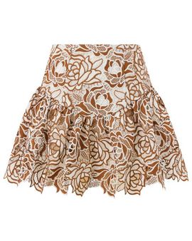 Marlo Kids Marlo Kids Kimberly Embroidered Mini Skirt
