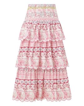 Marlo Kids Marlo Kids Lara Embroidered Maxi Skirt