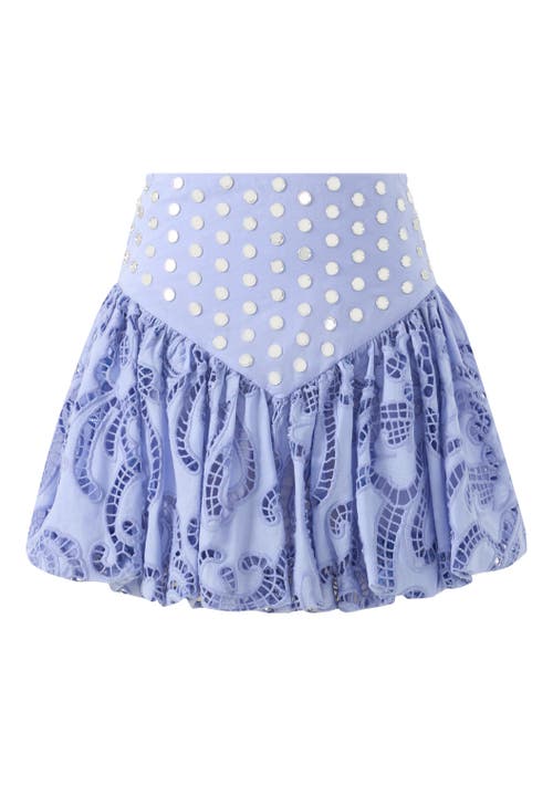 Marlo Kids Marlo Kids Luciana Embroidered Bubble Mini Skirt