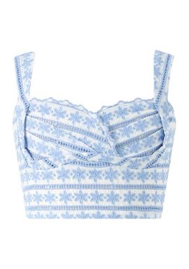 Marlo Kids Marlo Kids Odessa Frill Embroidered Top