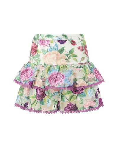 Marlo Kids Marlo Kids Rachelle Embroidered Mini Skirt