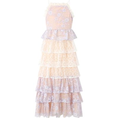 Marlo Kids Marlo Kids Tanya Lace Frill Maxi Dress (toddler, Little Kid & Big Kid)