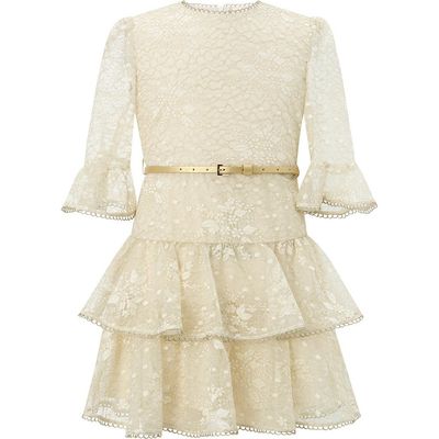 Marlo Kids Marlo Kids Tanya Lace Frill Mini Dress (toddler, Little Kid & Big Kid)
