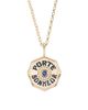 Marlo Laz Women's Je Porte Bonheur 14K Yellow Gold, Blue Sapphire, & 0.15 TCW Diamond Mini Pendant Necklace - 1