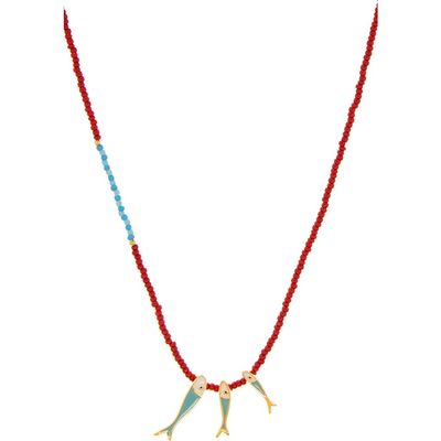 MARLYN SCHIFF MARLYN SCHIFF Brookie Fish Beaded Necklace