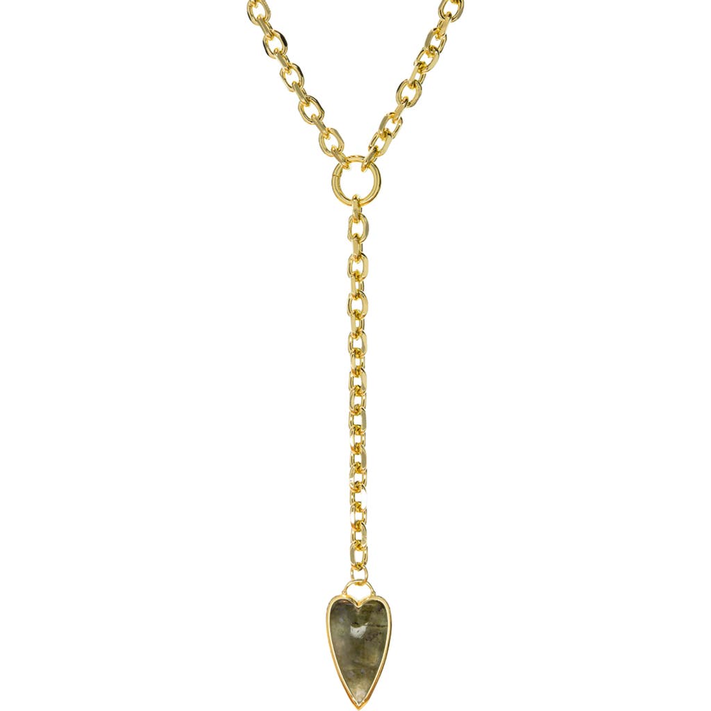 MARLYN SCHIFF MARLYN SCHIFF Emilia Heart Charm Y-Necklace