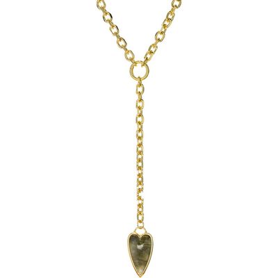 MARLYN SCHIFF MARLYN SCHIFF Emilia Heart Charm Y-Necklace