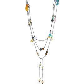 MARLYN SCHIFF MARLYN SCHIFF Gemma Beaded Multistrand Lariat Necklace