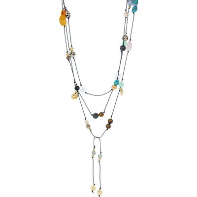 MARLYN SCHIFF MARLYN SCHIFF Gemma Beaded Multistrand Lariat Necklace