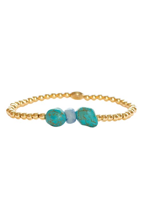 MARLYN SCHIFF MARLYN SCHIFF Gemma Turquoise Bead Bracelet