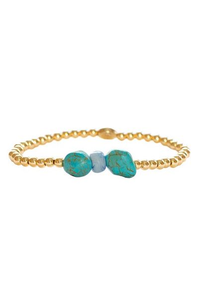 MARLYN SCHIFF MARLYN SCHIFF Gemma Turquoise Bead Bracelet