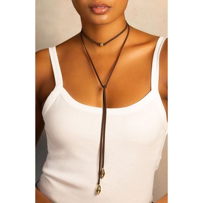 MARLYN SCHIFF MARLYN SCHIFF Hannah Suede Necklace