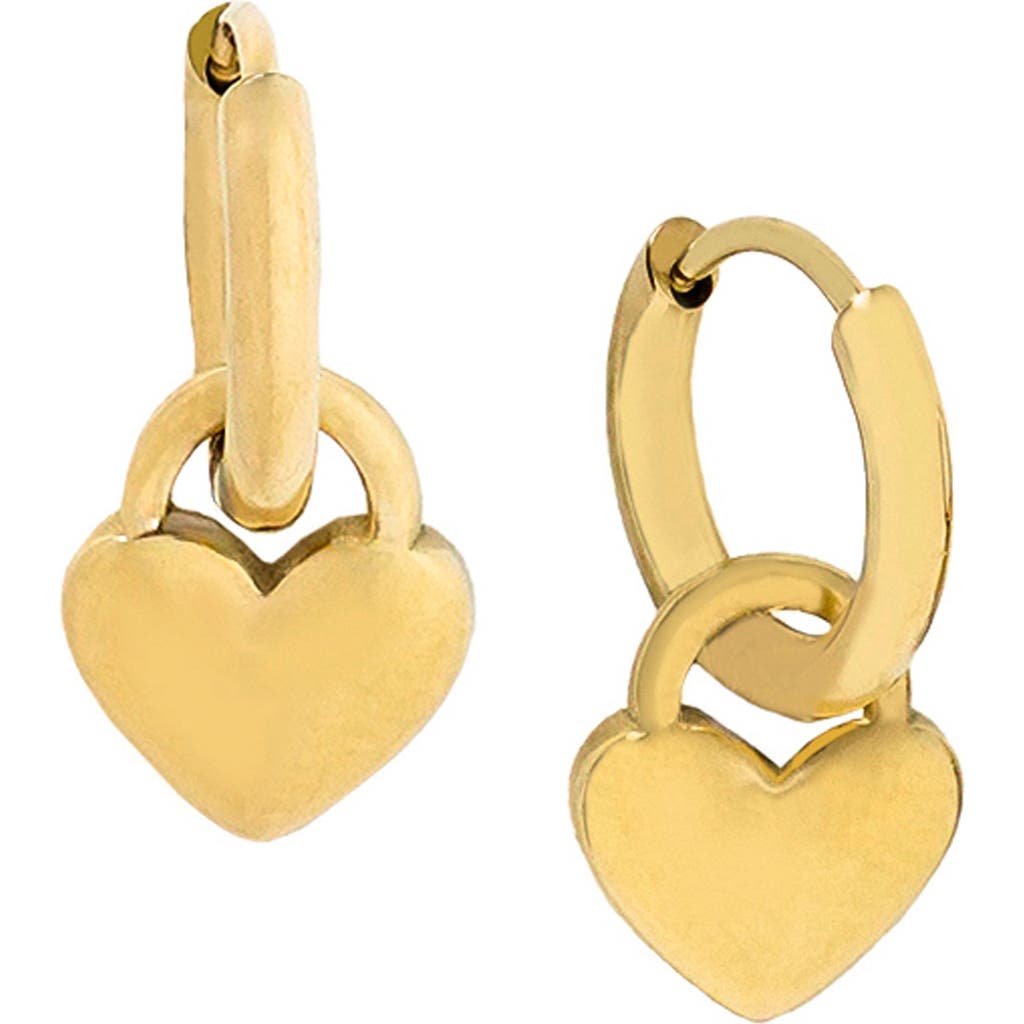 MARLYN SCHIFF MARLYN SCHIFF Hara Heart Charm Huggie Earrings