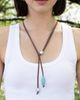 MARLYN SCHIFF MARLYN SCHIFF Hayes Suede Lariat Necklace - 1