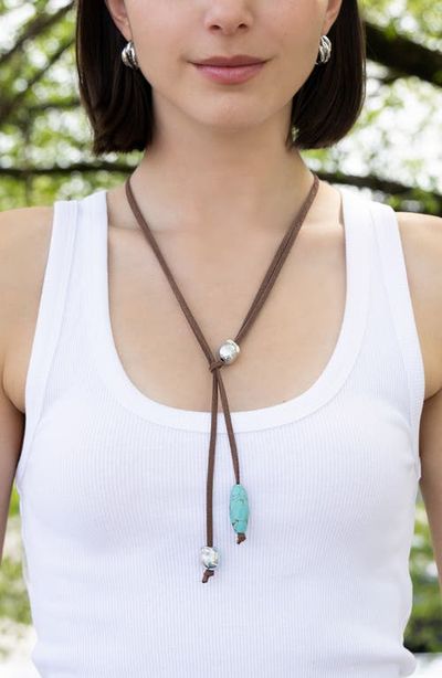 MARLYN SCHIFF MARLYN SCHIFF Hayes Suede Lariat Necklace